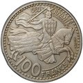 Монета 100 франков 1950 Монако