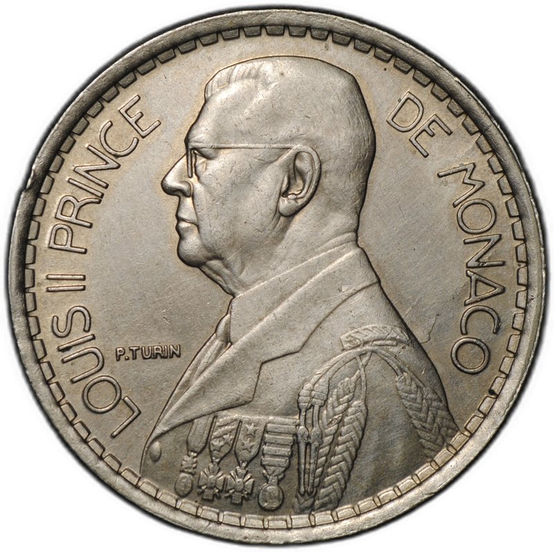 Монета 20 франков 1947 Монако