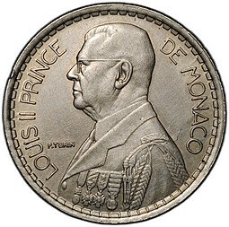 фото для Монета 20 франков 1947 Монако Аверс