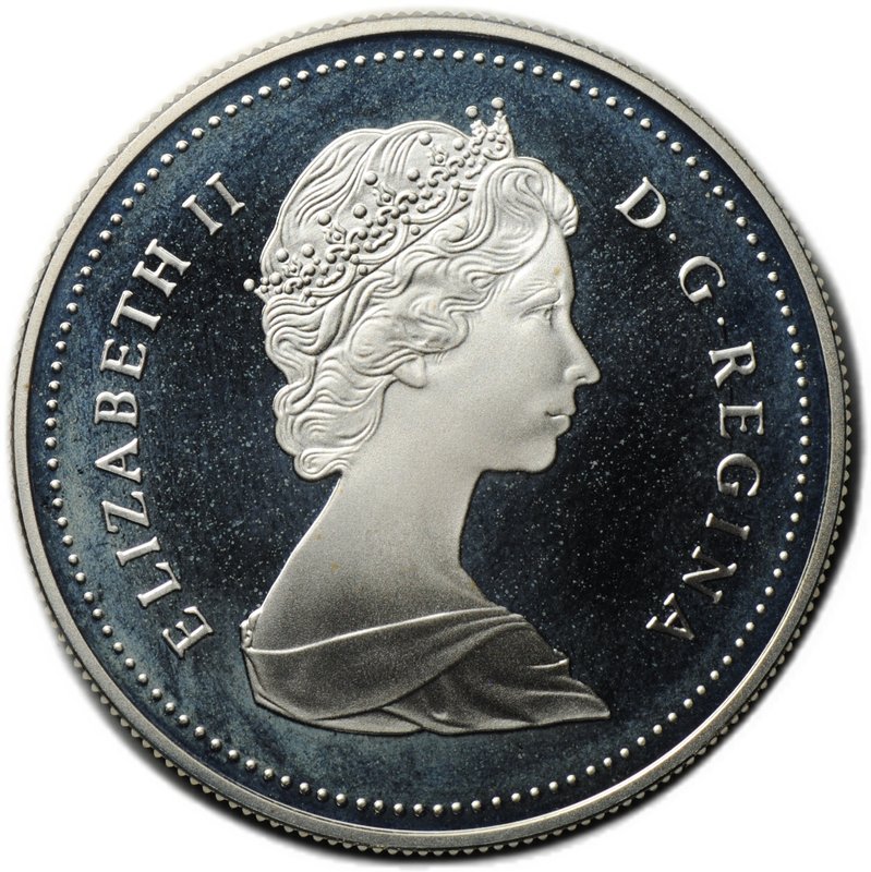 Монета 1 доллар 1986 100 лет городу Ванкувер PROOF Канада