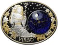 Монета 10 денаров 2014 Знаки зодиака Дева Северная Македония