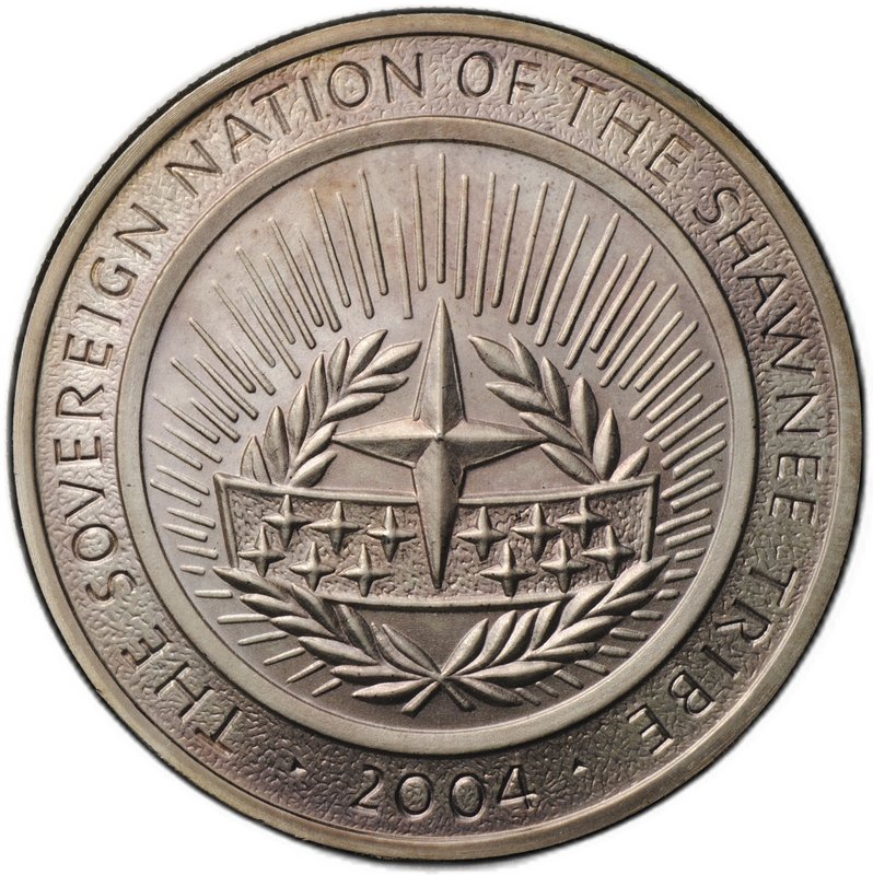 Монета 1 доллар 2004 Встреча Джефферсона и Вождя Племена Шауни