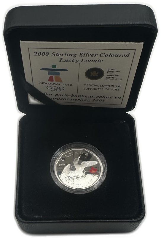 Монета 1 доллар 2008 Олимпиада Пекин Канада