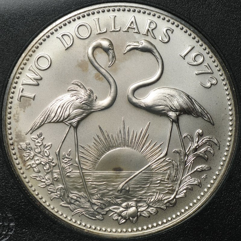 Монета 2 доллара 1973 Багамские острова