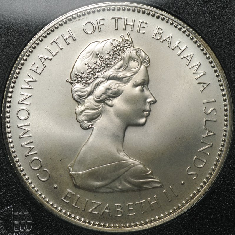 Монета 2 доллара 1973 Багамские острова