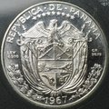 Монета 1 бальбоа 1967 Васко Нуньес де Бальбоа Панама