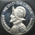 Монета 1/2 бальбоа 1967 Васко Нуньес де Бальбоа Панама
