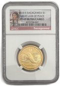Монета 1 доллар 2010 S Великий Закон Мира Ирокезы Сакагавея Коренные Американцы США слаб NGC PF 69