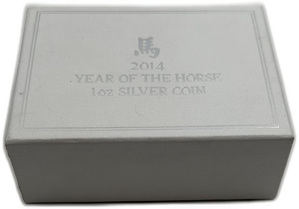 Монета 2 доллара 2014 Год лошади Китайский гороскоп Ниуэ