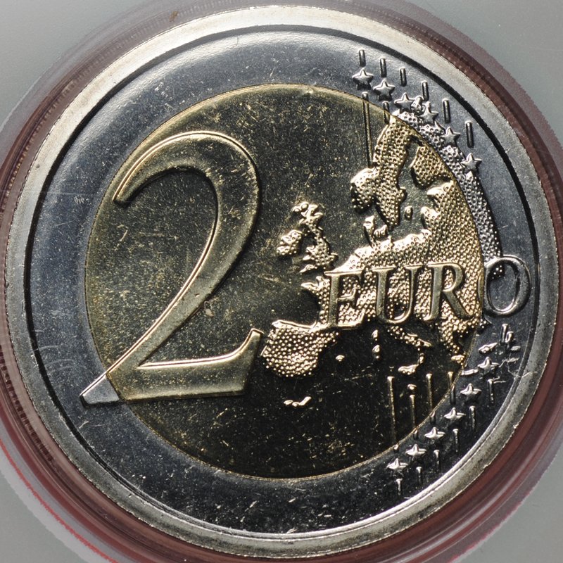 Монета 2 евро 2018 Джованни Лоренцо Бернини 420 лет со дня рождения Сан-Марино