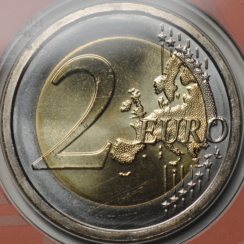 Монета 2 евро 2021 Караваджо 450 лет со дня рождения Сан-Марино