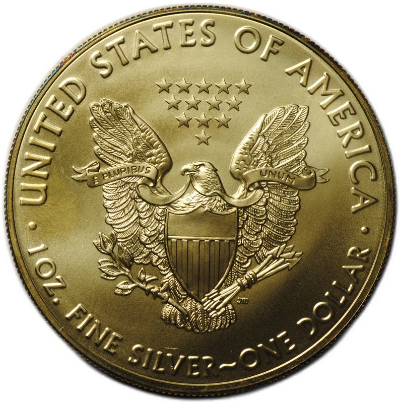 Монета 1 доллар 2016 Шагающая свобода Хеллоуин рутений позолота США