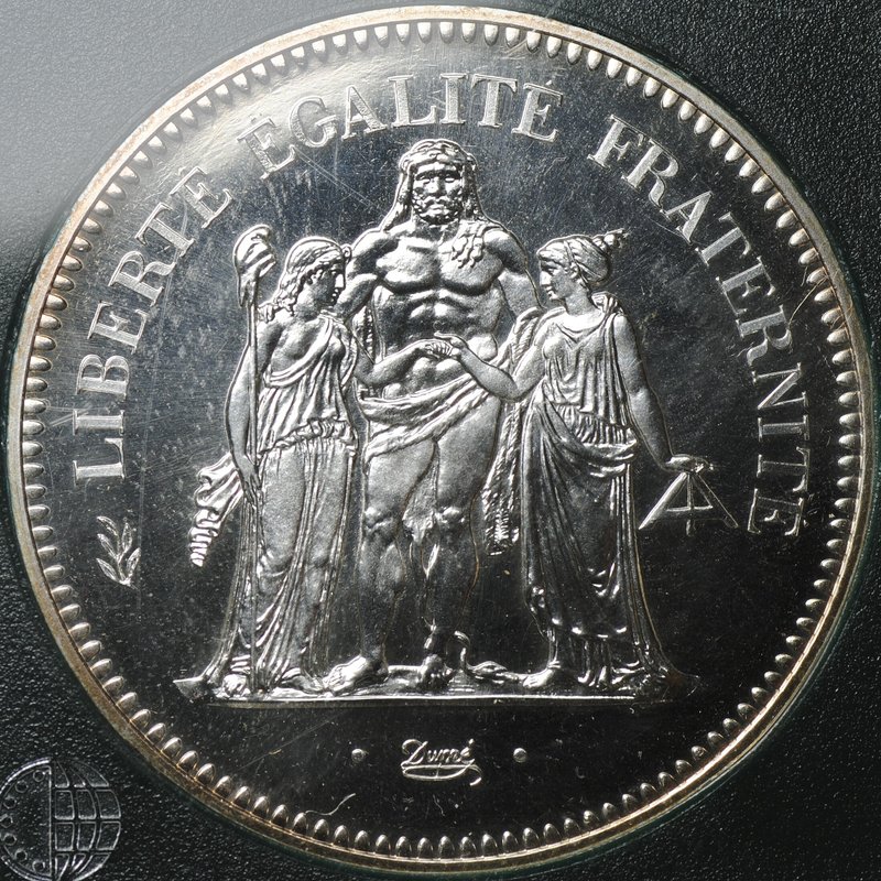 Монета 50 франков 1978 Геркулес Франция