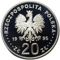 Монета 20 злотых 1995 Олимпиада Атланта 1996 - Борцы Польша