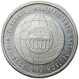 фото для Монета 10 евро 2006 Чемпионат мира по футболу Германия Аверс
