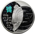 Монета 5 фунтов 2009 Олимпиада Лондон 2012 Празднование в Британии - Мировой театр Великобритания