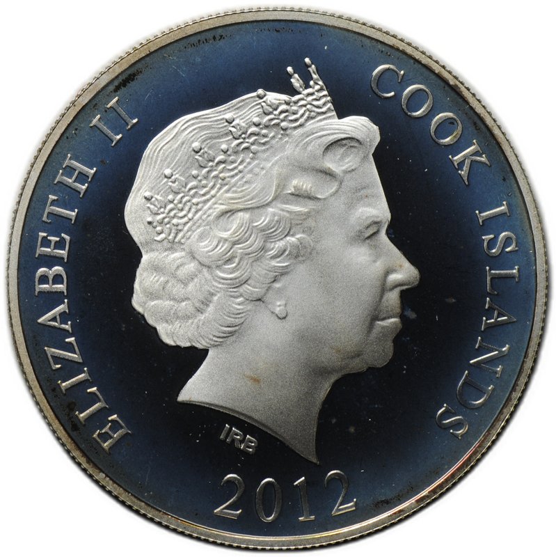 Монета 10 долларов 2012 Чемпионат мира по футболу Бразилия 2014 Острова Кука