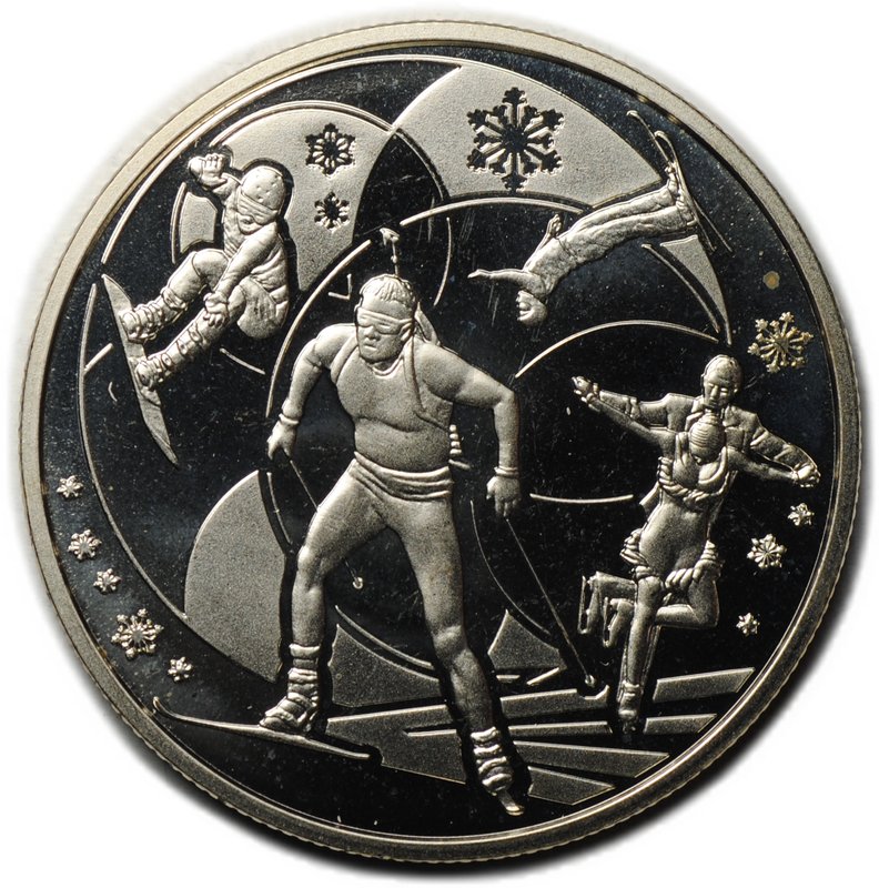Монета 2 гривны 2014 Олимпиада Сочи Украина