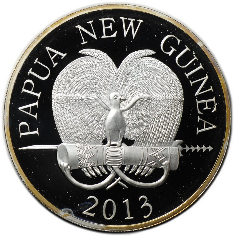 Монета 5 кина 2013 Чемпионат мира по футболу Бразилия 2014 Папуа Новая Гвинея