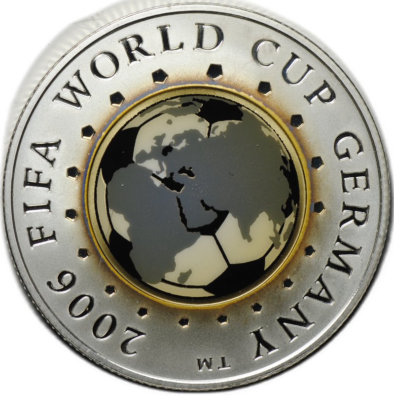 Монета 20 рублей 2005 Чемпионат мира по футболу в Германии 2006 Беларусь