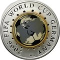 Монета 20 рублей 2005 Чемпионат мира по футболу в Германии 2006 Беларусь
