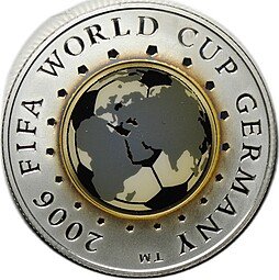 фото для Монета 20 рублей 2005 Чемпионат мира по футболу в Германии 2006 Беларусь Аверс