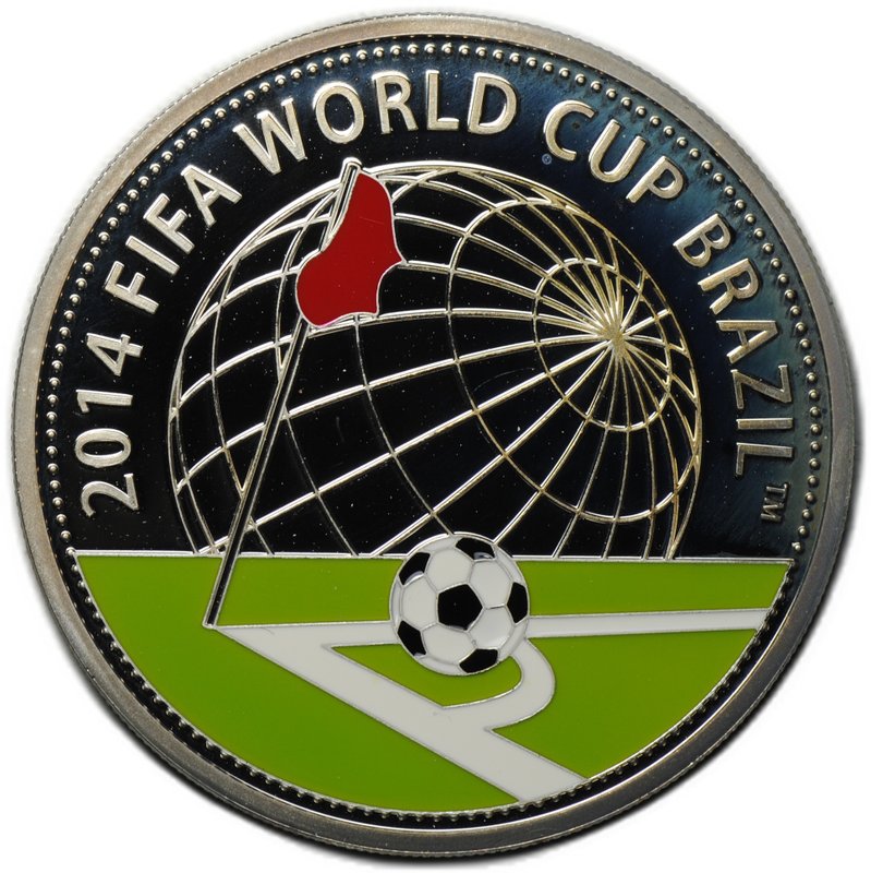 Монета 10 рублей 2013 Чемпионат мира по футболу в Бразилии 2014 Беларусь