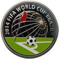 Монета 10 рублей 2013 Чемпионат мира по футболу в Бразилии 2014 Беларусь