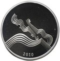 Монета 10 лит 2010 Литовская культура - Музыка Литва