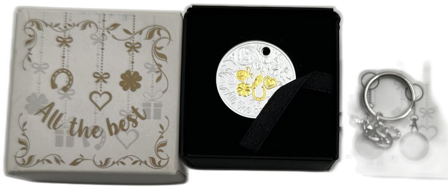 Монета 1 доллар 2017 Брелок - пожелание благополучия Ниуэ