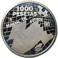 Монета 1000 песет 1998 Чемпионат мира по футболу Испания