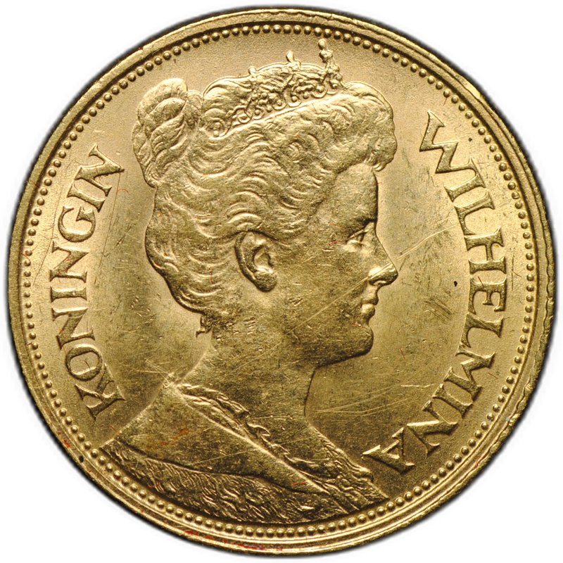 Монета 5 гульденов 1912 Нидерланды