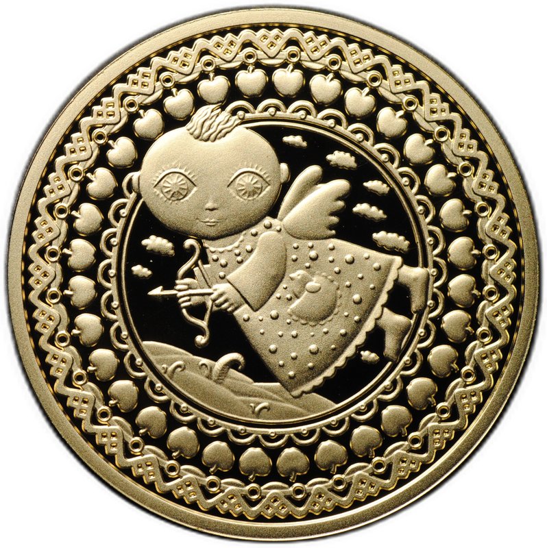 Монета 100 рублей 2011 Знаки зодиака Стрелец Беларусь