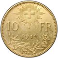Монета 10 франков 1912 B Швейцария