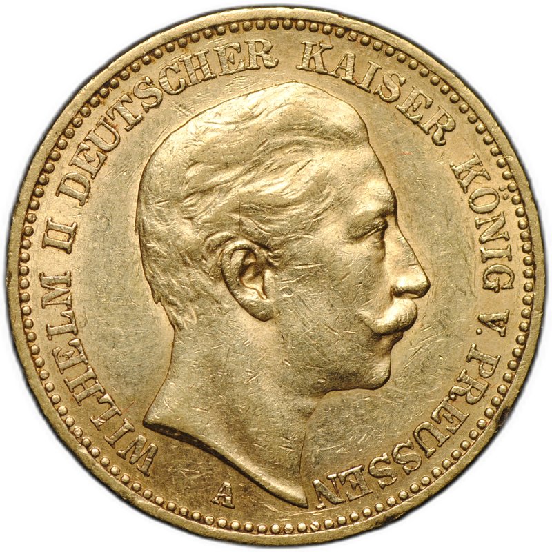 Монета 20 марок 1901 А Пруссия Германия