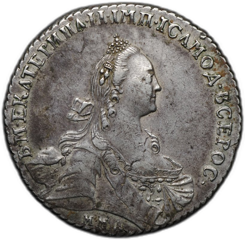 Монета 1 рубль 1768 ММД EI