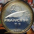 Монета 1 франк 1997 Чемпионат мира по футболу 1998 Франция