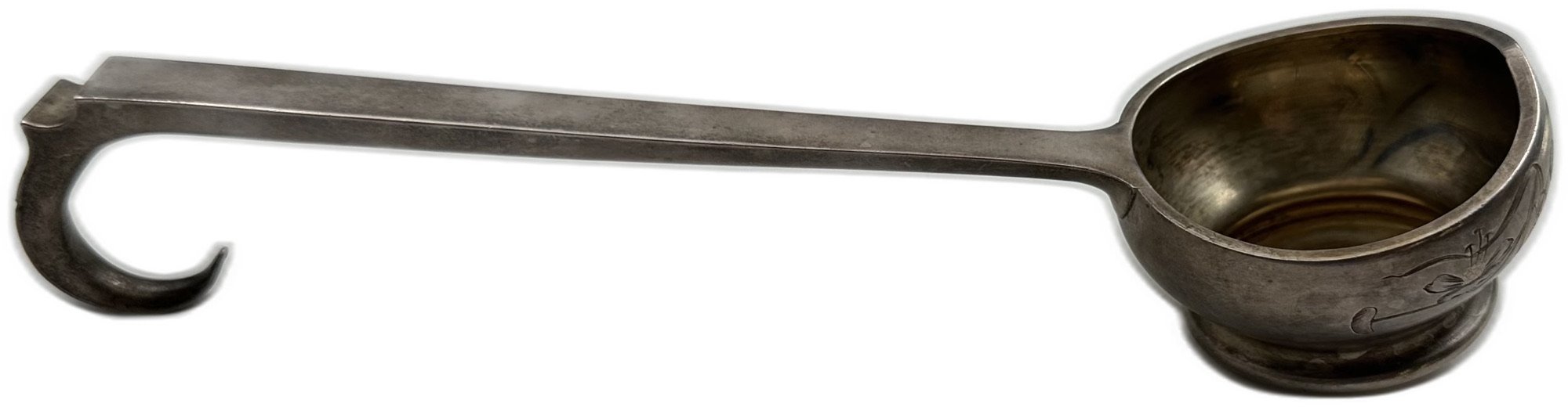 Серебряный черпак (ковшик, половник) серебро 84 пробы, клейма ПБ 164,4 гр