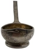 Серебряный черпак (ковшик, половник) серебро 84 пробы, клейма ПБ 164,4 гр