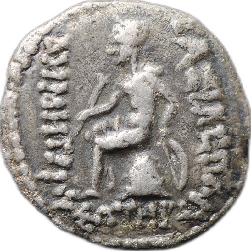 Монета Драхма 162-150 до н.э. Деметрий I Сотер Аполлон Селевкиды Сирия