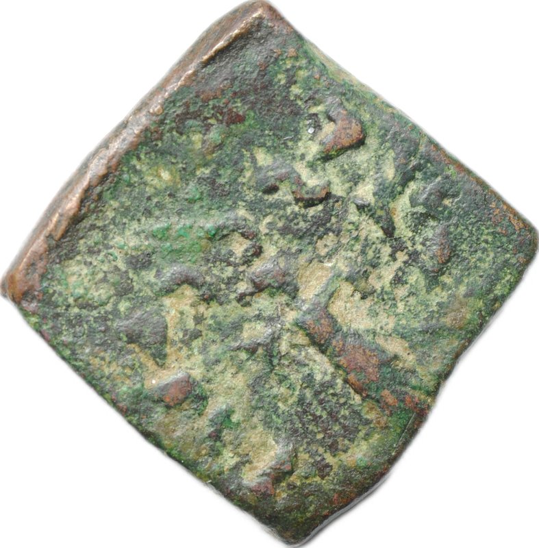 Монета Дихалкон 165-130 до н.э. Менандр I Индо-греческое царство Бактрия