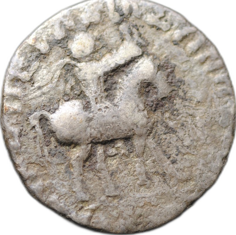Монета Драхма 58 -12 до н.э. Азес I Зевс Индо-Скифия Бактрия