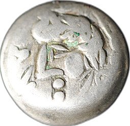 фото для Монета Обол 500-300 до н.э. Самарканд Согдиана Аверс