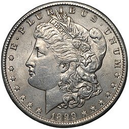 фото для Монета 1 доллар 1899 O США Аверс