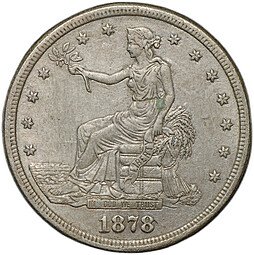 фото для Монета 1 доллар 1878 S Торговый США Аверс