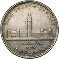Монета 1 доллар 1939 Королевский визит в Оттаву Канада