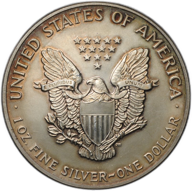 Монета 1 доллар 1991 Шагающая свобода серебряный орёл США