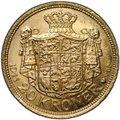 Монета 20 крон 1911 Дания