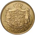 Монета 20 крон 1914 Дания