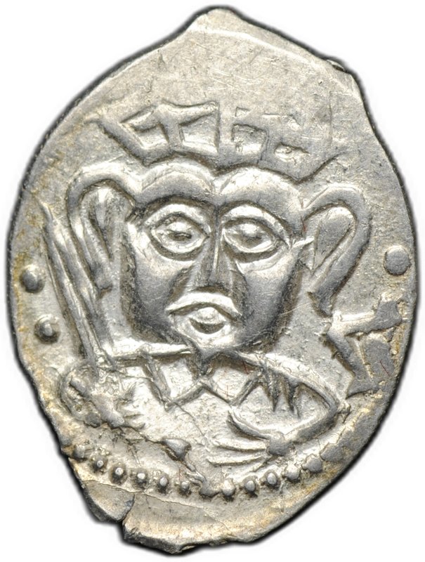 Монета Денга 1425-1460 Довмонт Д | Легенда Псковская республика Псков 
